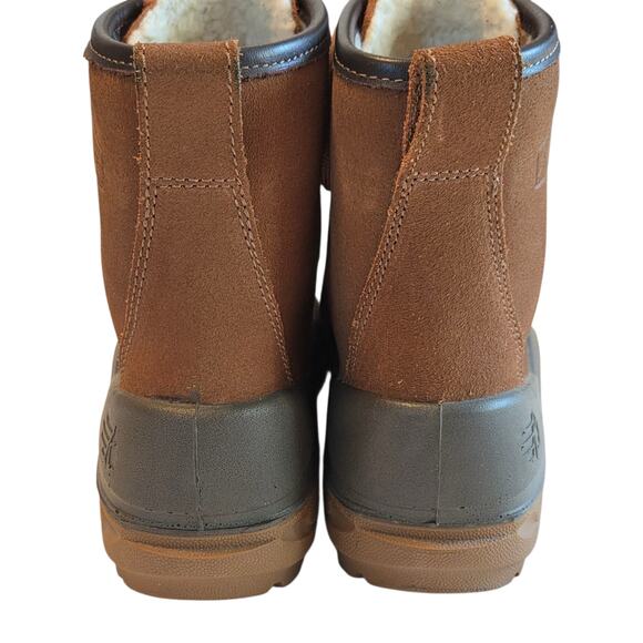 Lacrosse Women's Aero Timber Top Shearling Boots, Leather, 8" Rustic Brown sz 7 - Picture 3 of 11